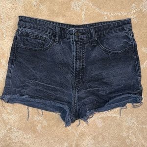 Lucky Brand Lucky Pins Short Black Jean Shorts, Sz 12/31